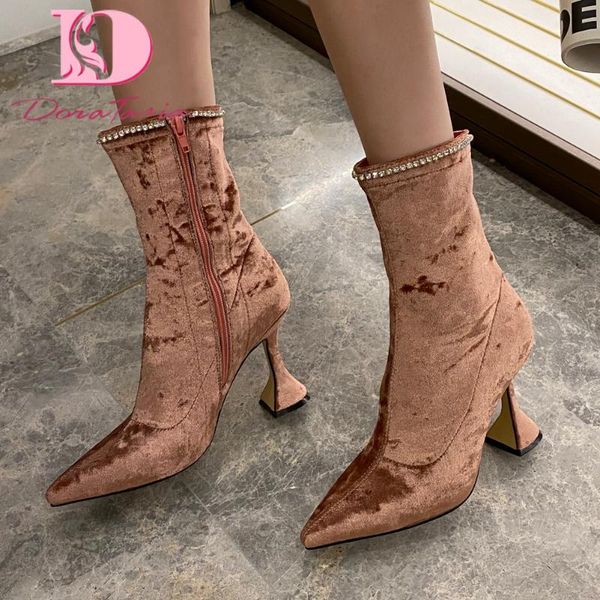 boots doratasia fashion female pointed toe ankle high heels zipper women autumn party shoes woman, Black
boots doratasia fashion female pointed toe ankle high heels zipper women autumn party shoes woman, Black