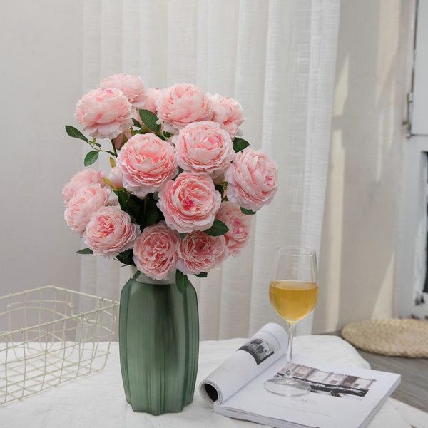 1pcs european-style artificial core 3 peony western rose wedding home decoration fake flower simulation decorative flowers & wreaths
1pcs european-style artificial core 3 peony western rose wedding home decoration fake flower simulation decorative flowers & wreaths