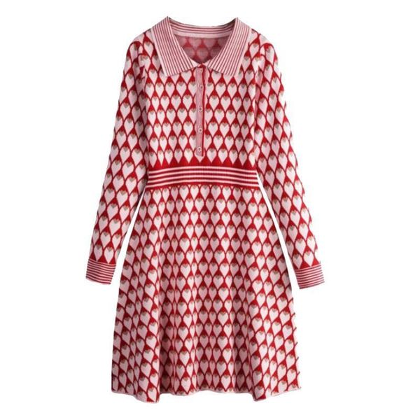 womens dresses vintage red knitting dress autumn floral women turn down collar long sleeve fashion office, Black;gray
womens dresses vintage red knitting dress autumn floral women turn down collar long sleeve fashion office, Black;gray