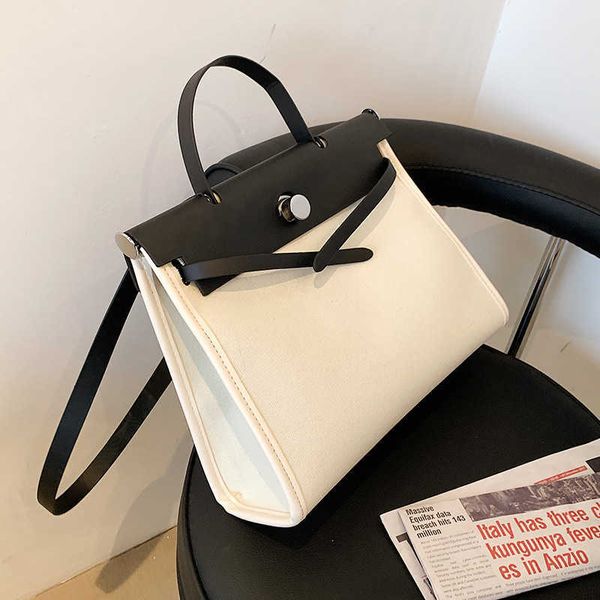 big female 2021 new korean fashion contrast color messenger bag women's canvas texture one shoulder portable tote bag
big female 2021 new korean fashion contrast color messenger bag women's canvas texture one shoulder portable tote bag