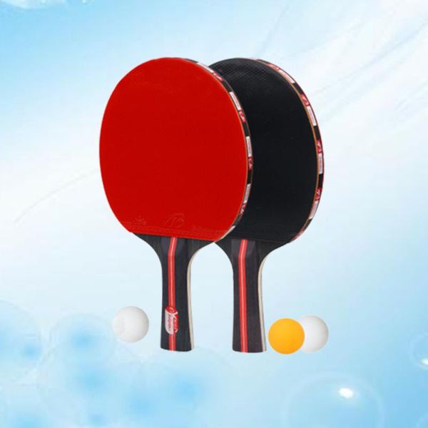 table tennis raquets 1 set rackets pong balls double side rubber faced beginner training racket (red)
table tennis raquets 1 set rackets pong balls double side rubber faced beginner training racket (red)