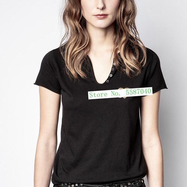 women's t-shirt 2021 spring and summer love letter embroidery u-neck button all-match cotton short-sleeved, White
women's t-shirt 2021 spring and summer love letter embroidery u-neck button all-match cotton short-sleeved, White