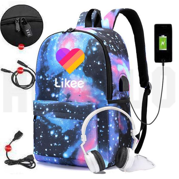 backpack russia likee app "likee 1 (like video)" usb charging bags men anti-theft heart cat school for teenage girls
backpack russia likee app "likee 1 (like video)" usb charging bags men anti-theft heart cat school for teenage girls