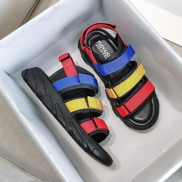 summer women chunky sandals platform designers brand beach multi color casual shoes woman fashion flat sandal ladies 2021, Black
summer women chunky sandals platform designers brand beach multi color casual shoes woman fashion flat sandal ladies 2021, Black