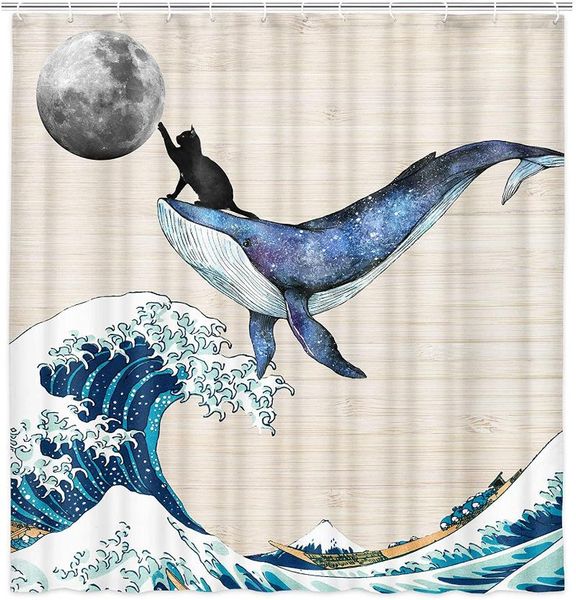 shower curtains funny cat riding whale in great ocean wave touch the moon bathroom decor waterproof fabric curtain with 12 hooks
shower curtains funny cat riding whale in great ocean wave touch the moon bathroom decor waterproof fabric curtain with 12 hooks