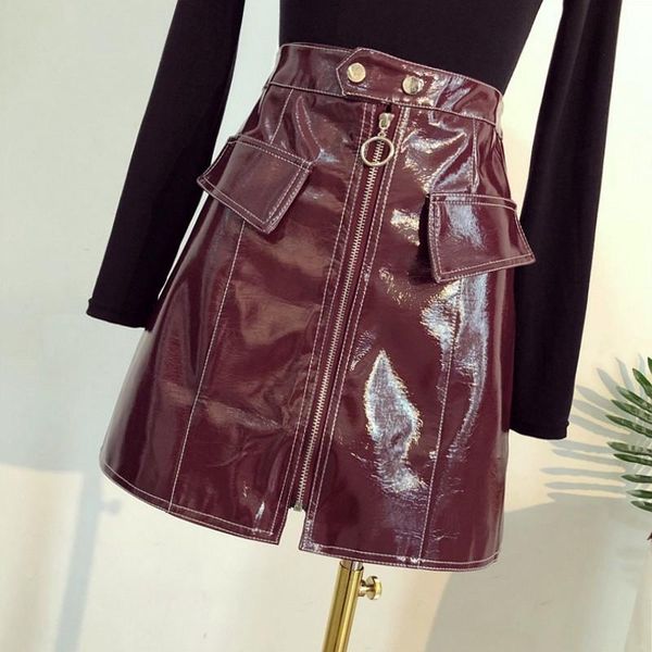 skirts philosophy women retro punk girls pu mini 2021 lady street faux patent leather skirt female harajuku pockets, Black
skirts philosophy women retro punk girls pu mini 2021 lady street faux patent leather skirt female harajuku pockets, Black