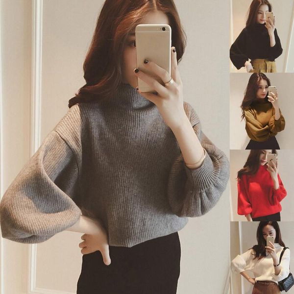 women's sweaters fashion knitted turtleneck sweater pullover women long lanter sleeve solid o-neck knitting pull femme j26, White;black
women's sweaters fashion knitted turtleneck sweater pullover women long lanter sleeve solid o-neck knitting pull femme j26, White;black