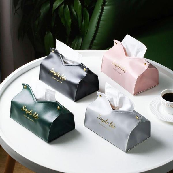 tissue boxes & napkins pu leather box napkin holder case kitchen living room car paper storage container home table decoration
tissue boxes & napkins pu leather box napkin holder case kitchen living room car paper storage container home table decoration
