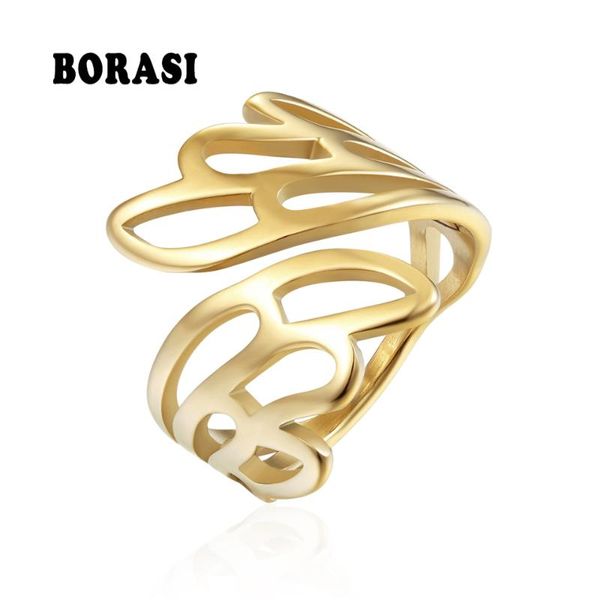 wedding rings borasi gold color plant style for women stainless steel ring party fashion female jewelry bands wholesale, Slivery;golden
wedding rings borasi gold color plant style for women stainless steel ring party fashion female jewelry bands wholesale, Slivery;golden