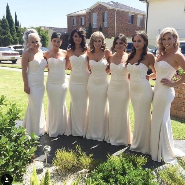 bridesmaid dress mermaid sweetheart sleeveless lace summer chiffon party dresses for wedding gown, White;pink
bridesmaid dress mermaid sweetheart sleeveless lace summer chiffon party dresses for wedding gown, White;pink
