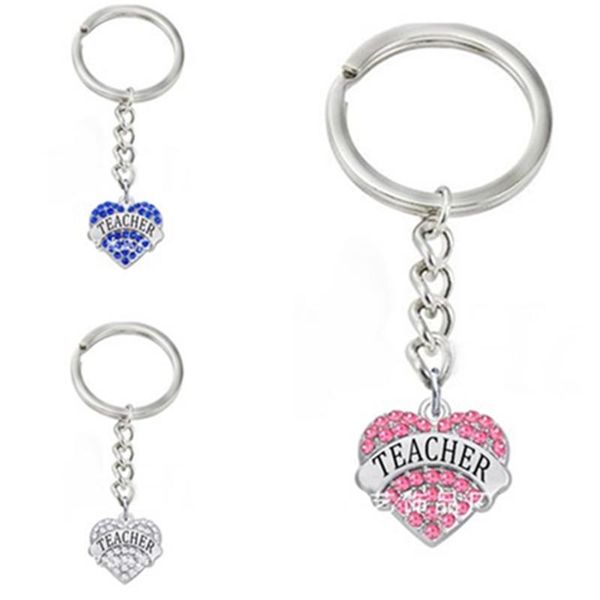 keychains 3 color letter teacher heart point rhinestone key chain of teachers gift keychain summer vacation holiday jewelry, Silver
keychains 3 color letter teacher heart point rhinestone key chain of teachers gift keychain summer vacation holiday jewelry, Silver