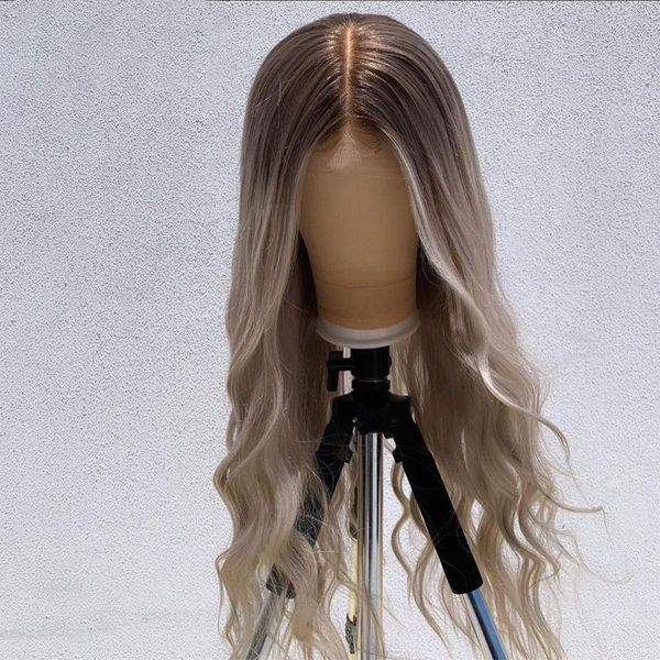 synthetic wigs gray body wave 26inch ombre ash blonde lace front wig for black women with babyhair natural hairline heat resistant middle pa
synthetic wigs gray body wave 26inch ombre ash blonde lace front wig for black women with babyhair natural hairline heat resistant middle pa