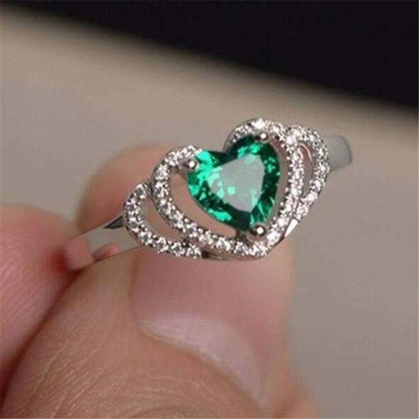 cluster rings green heart with crystal for women wedding bands engagement cubic zirconia bijoux female fashion jewelry, Golden;silver
cluster rings green heart with crystal for women wedding bands engagement cubic zirconia bijoux female fashion jewelry, Golden;silver