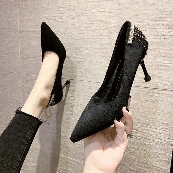 fashion single shoe woman high heels rhinestone chains tassels women asakuchi black female shoes zapatos de mujer dress
fashion single shoe woman high heels rhinestone chains tassels women asakuchi black female shoes zapatos de mujer dress
