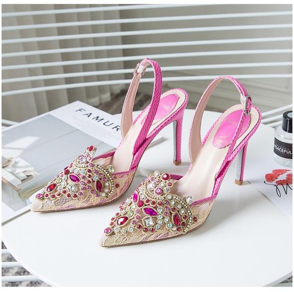 dress shoes olome womens pointed toe lace up rhinestones crystal stilettos high heel sandals slingbacks match colors real leather, Black
dress shoes olome womens pointed toe lace up rhinestones crystal stilettos high heel sandals slingbacks match colors real leather, Black