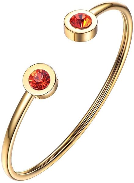 bangle u7 stainless steel birthstone bracelet jan - dec birthday gift jewelry for women girls fit wrist from 5.5''-7.6'', Black
bangle u7 stainless steel birthstone bracelet jan - dec birthday gift jewelry for women girls fit wrist from 5.5''-7.6'', Black