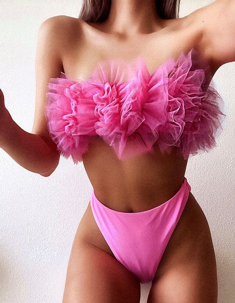 2021 new 3d flower mesh ruffled swimsuit high waist bikini women bandeau swimwear female brazilian bikini set bathing suiting
2021 new 3d flower mesh ruffled swimsuit high waist bikini women bandeau swimwear female brazilian bikini set bathing suiting