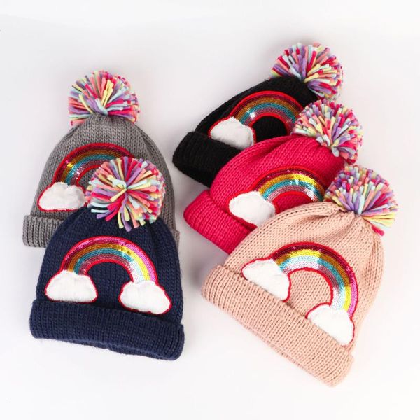 caps & hats kids woolen knitted hat autumn winter warm pompom rainbow patterns cap earmuffs beanie for toddler infant, Yellow
caps & hats kids woolen knitted hat autumn winter warm pompom rainbow patterns cap earmuffs beanie for toddler infant, Yellow