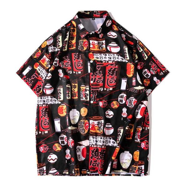 men's casual shirts 2021 clothing japanese short sleeved street fashion cuban collar summer trend loose half-sleeved, White;black
men's casual shirts 2021 clothing japanese short sleeved street fashion cuban collar summer trend loose half-sleeved, White;black