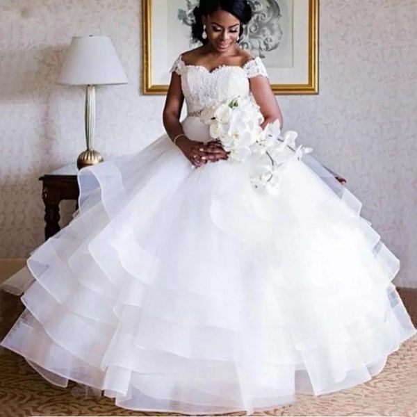 delicate african tiered ruffles wedding dresses puffy ball gown sweetheart bridal gowns lace appliques church ivory tulle plus size bride dr, White
delicate african tiered ruffles wedding dresses puffy ball gown sweetheart bridal gowns lace appliques church ivory tulle plus size bride dr, White