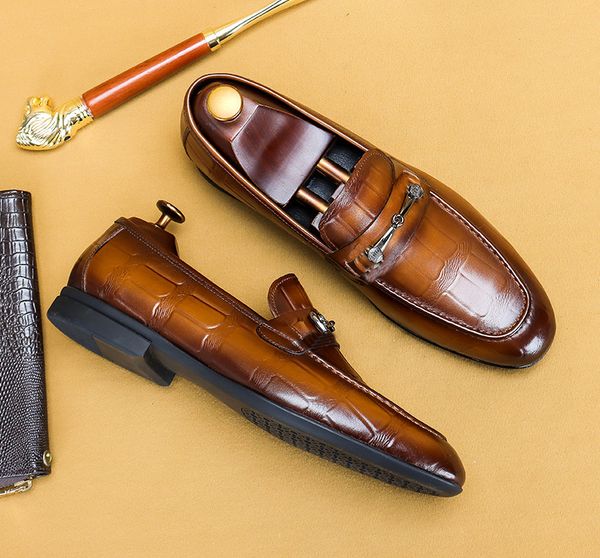men dress italian genuine leather shoes brand casual leather oxford shoe office business round head black mens formal shoe
men dress italian genuine leather shoes brand casual leather oxford shoe office business round head black mens formal shoe