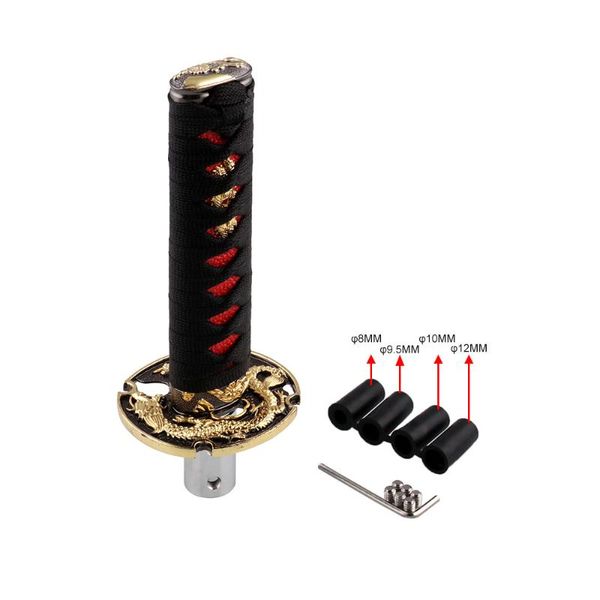 shift knob long section samurai aluminum lever shifts car modified gear for 1x wrench+4x adapter+6x screw (1 set)
shift knob long section samurai aluminum lever shifts car modified gear for 1x wrench+4x adapter+6x screw (1 set)