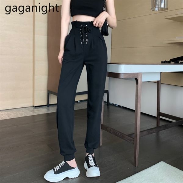 white black harem pants for women bandage bud high waist baggy joggers casual summer loose trousers female streetwear 210601, Black;white
white black harem pants for women bandage bud high waist baggy joggers casual summer loose trousers female streetwear 210601, Black;white