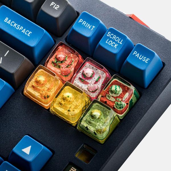 keyboards fruit design resin keycap for cherry switch mechanical keyboard kiwi pineappble dragon orange watermelon strawberry
keyboards fruit design resin keycap for cherry switch mechanical keyboard kiwi pineappble dragon orange watermelon strawberry