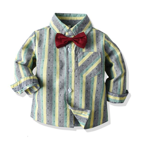 children's autumn boys' multicolor long sleeve striped shirt bow strap pants two piece set oem customized, Blue
children's autumn boys' multicolor long sleeve striped shirt bow strap pants two piece set oem customized, Blue