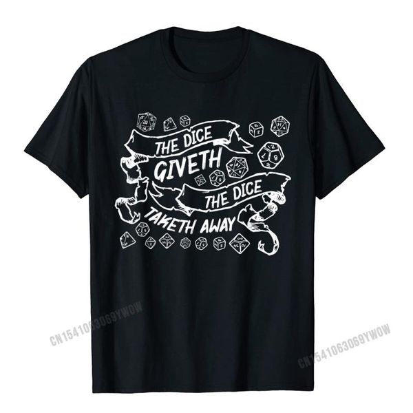 men's t-shirts the dice giveth and taketh away funny critical hit miss t-shirt camisas men customized tees male t shirts normal, White;black
men's t-shirts the dice giveth and taketh away funny critical hit miss t-shirt camisas men customized tees male t shirts normal, White;black