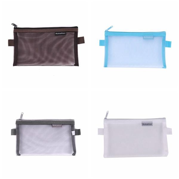 pencil bags 1 pcs simple style transparent grid zipper pen bag case storage package for grils stationery school supplies
pencil bags 1 pcs simple style transparent grid zipper pen bag case storage package for grils stationery school supplies