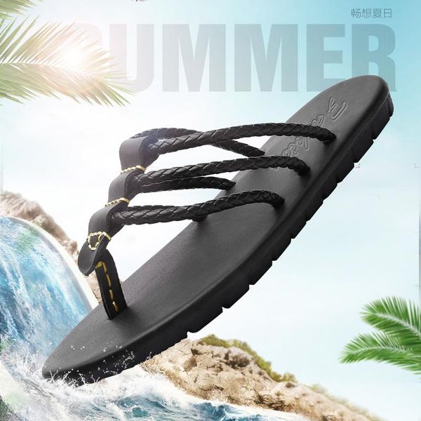 slippers 2021 summer men flip-flops sandals real cowhide casual household home outdoor beach shoes business high-end, Black
slippers 2021 summer men flip-flops sandals real cowhide casual household home outdoor beach shoes business high-end, Black