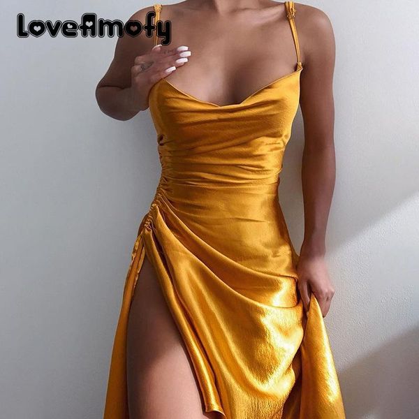 fashionable women dresses satin fabric side slit suspends bandage dress female solid color slim for party wedding casual, Black;gray
fashionable women dresses satin fabric side slit suspends bandage dress female solid color slim for party wedding casual, Black;gray