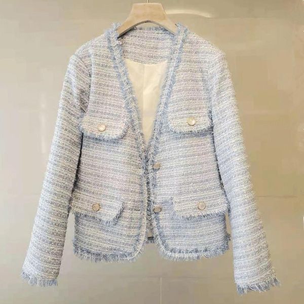 women's jackets temperament weave tweed woolen jacket women v-neck long-sleeved tassel coat autumn winter slim korean outwear, Black;brown
women's jackets temperament weave tweed woolen jacket women v-neck long-sleeved tassel coat autumn winter slim korean outwear, Black;brown
