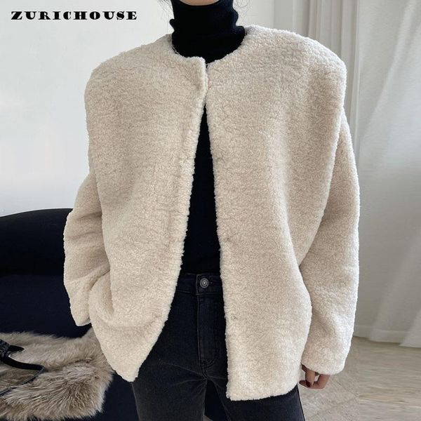 women's fur & faux zurichouse plush coats women winter furry overcoat female fashion loose warm artificial lamb wool jacket, Black
women's fur & faux zurichouse plush coats women winter furry overcoat female fashion loose warm artificial lamb wool jacket, Black