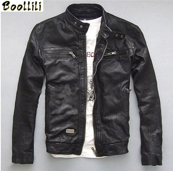 men's leather & faux boollili 100% genuine jackets mens sheepskin coat chaqueta cuero hombre jacket motorcycle coats plus size, Black
men's leather & faux boollili 100% genuine jackets mens sheepskin coat chaqueta cuero hombre jacket motorcycle coats plus size, Black