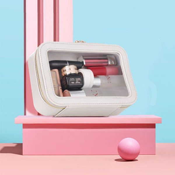 cosmetic bags & cases portable waterproof pu bag makeup toiletry large-capacity women's wash case make up organizer travel storage pouc 
cosmetic bags & cases portable waterproof pu bag makeup toiletry large-capacity women's wash case make up organizer travel storage pouc