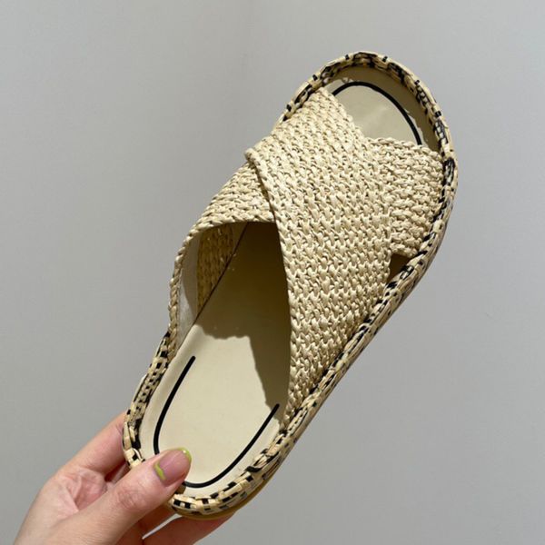 lastest flat bottom slipper women sandals luxury designer shoes causal weave wide womens straw beach shoe solid khaki sandal, Black
lastest flat bottom slipper women sandals luxury designer shoes causal weave wide womens straw beach shoe solid khaki sandal, Black
