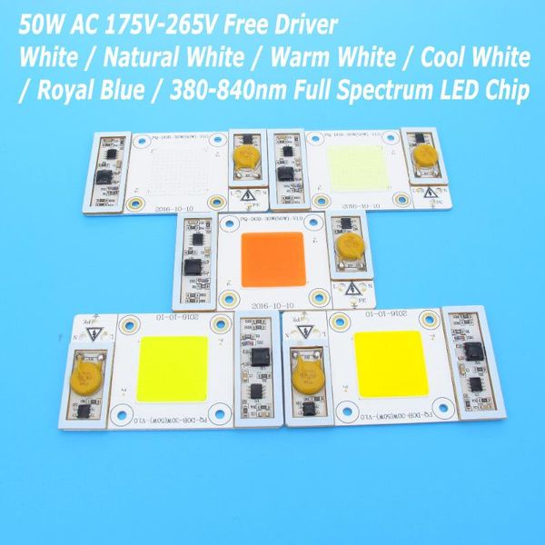 bulbs 220v driver high power 50w cob led bulb chip for floodlight diy natural warm cool white royal blue full spectrum
bulbs 220v driver high power 50w cob led bulb chip for floodlight diy natural warm cool white royal blue full spectrum