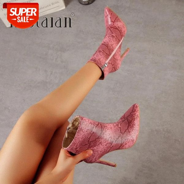 high heels ankle women boots pointed toe footwear fashion party boot snake printing female shoes woman autumn 2019 #wz08, Black
high heels ankle women boots pointed toe footwear fashion party boot snake printing female shoes woman autumn 2019 #wz08, Black