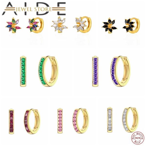hoop & huggie aide 925 sterling silver earring purple/green/pink/red zircon earrings for women piercing pendientes brincos jewerly, Golden;silver
hoop & huggie aide 925 sterling silver earring purple/green/pink/red zircon earrings for women piercing pendientes brincos jewerly, Golden;silver