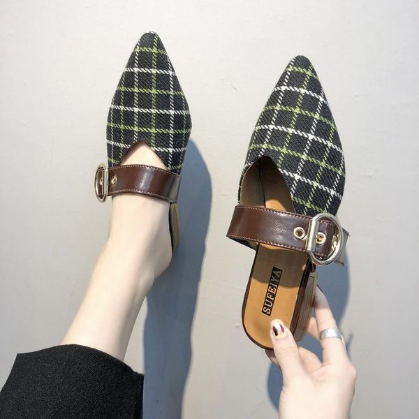 slippers 2021 summer lattice high-heeled shoes female pointed belt buckl wrap toe half muller, Black
slippers 2021 summer lattice high-heeled shoes female pointed belt buckl wrap toe half muller, Black