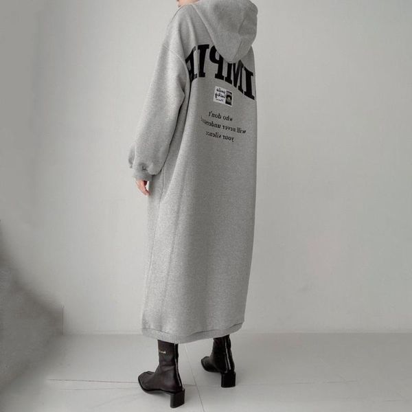 casual dresses hoodie dress with hood women maxi fashion autumn winter japan korea style pullover, Black;gray
casual dresses hoodie dress with hood women maxi fashion autumn winter japan korea style pullover, Black;gray