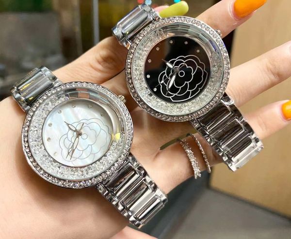 brand watch women girl crystal flower style metal steel band quartz wrist watches ch60, Slivery;brown
brand watch women girl crystal flower style metal steel band quartz wrist watches ch60, Slivery;brown