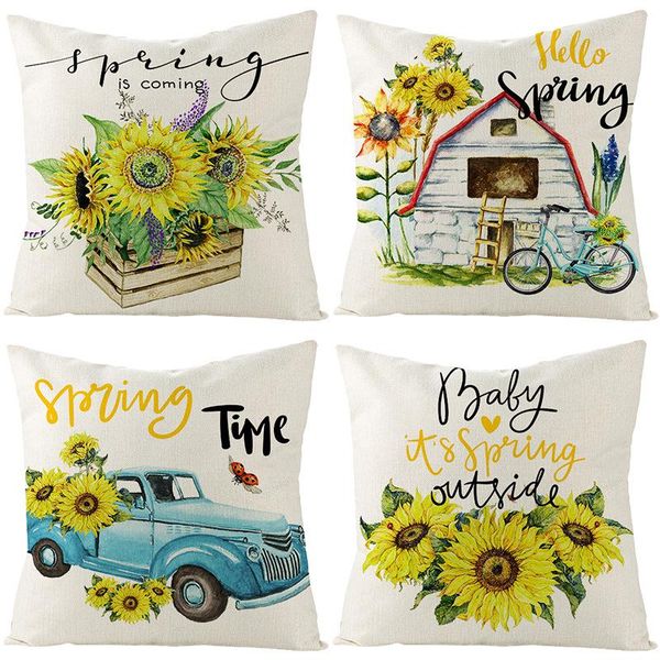 pillow case sunflower print linen 45*45 double-sided throw cases pillowcases decorative pillows cover
pillow case sunflower print linen 45*45 double-sided throw cases pillowcases decorative pillows cover