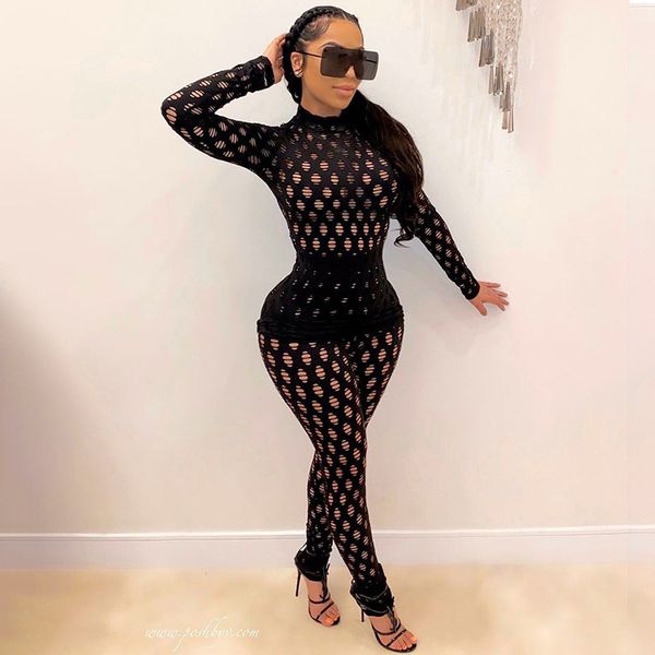 fishnet two pieces set hollow out see through club outfit long sleeve turtlene and skinny pants mesh party clubwearby, Black;white
fishnet two pieces set hollow out see through club outfit long sleeve turtlene and skinny pants mesh party clubwearby, Black;white