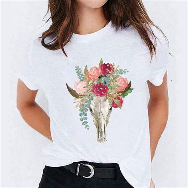 heifer floral cute trend women t shirts clothing print graphic ladies female tee, White
heifer floral cute trend women t shirts clothing print graphic ladies female tee, White