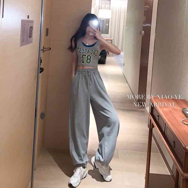 women's pants & capris goohojio autumn loose chic sweatpants for solid color oversized high waist casual long a6yn, Black;white
women's pants & capris goohojio autumn loose chic sweatpants for solid color oversized high waist casual long a6yn, Black;white