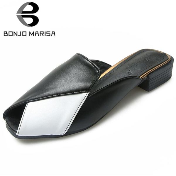 slippers bonjomarisa ladies concise mixed-color summer mules casual low heels women daily leisure slip-on shoes woman, Black
slippers bonjomarisa ladies concise mixed-color summer mules casual low heels women daily leisure slip-on shoes woman, Black