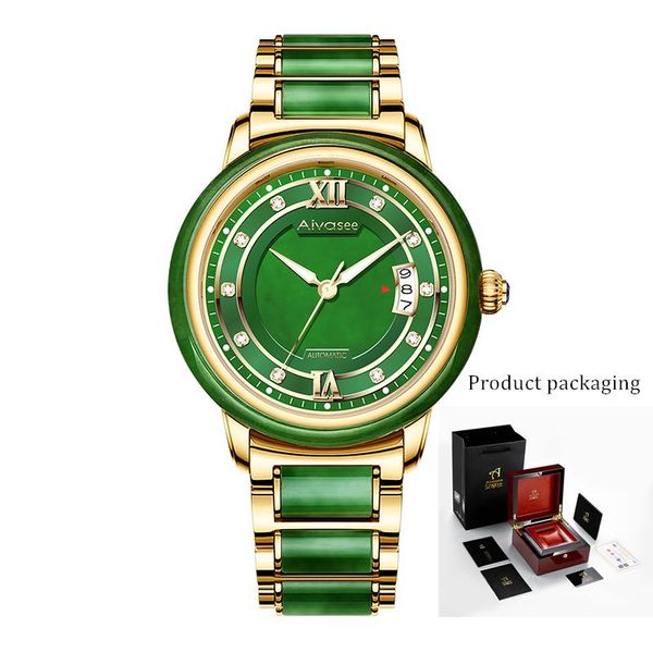 wristwatches business men watch natural jade personality creative gift couple watches classic 1963, Slivery;brown
wristwatches business men watch natural jade personality creative gift couple watches classic 1963, Slivery;brown